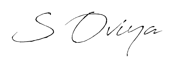 How to make S Oviya name signature. Use Antro_Vectra style for creating short signs online. This is the latest handwritten sign. S Oviya signature style 6 images and pictures png