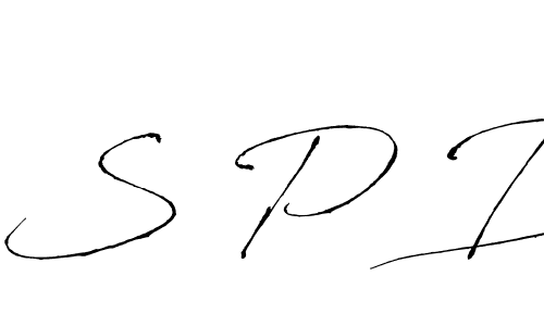 Make a beautiful signature design for name S P B. With this signature (Antro_Vectra) style, you can create a handwritten signature for free. S P B signature style 6 images and pictures png