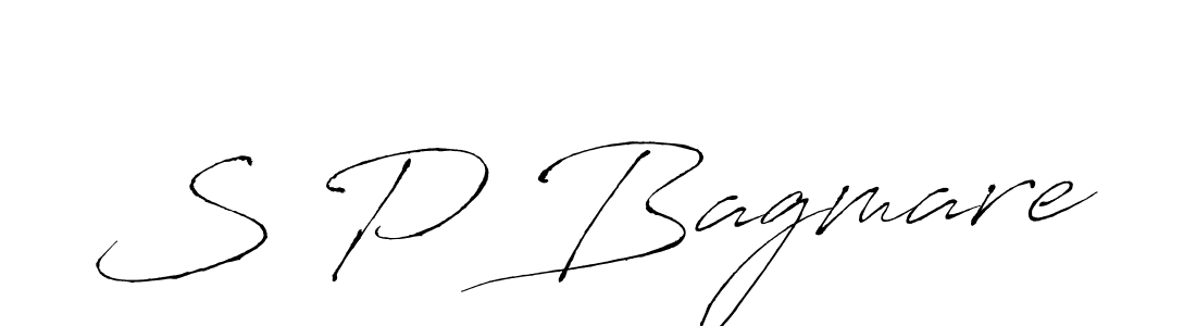 You should practise on your own different ways (Antro_Vectra) to write your name (S P Bagmare) in signature. don't let someone else do it for you. S P Bagmare signature style 6 images and pictures png