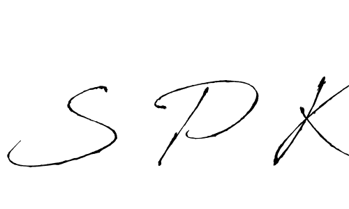 How to make S P K signature? Antro_Vectra is a professional autograph style. Create handwritten signature for S P K name. S P K signature style 6 images and pictures png