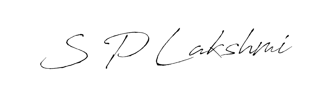 Also You can easily find your signature by using the search form. We will create S P Lakshmi name handwritten signature images for you free of cost using Antro_Vectra sign style. S P Lakshmi signature style 6 images and pictures png