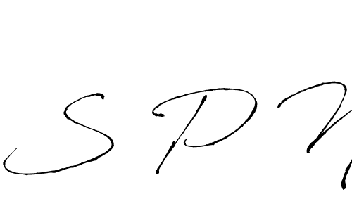 How to make S P N signature? Antro_Vectra is a professional autograph style. Create handwritten signature for S P N name. S P N signature style 6 images and pictures png