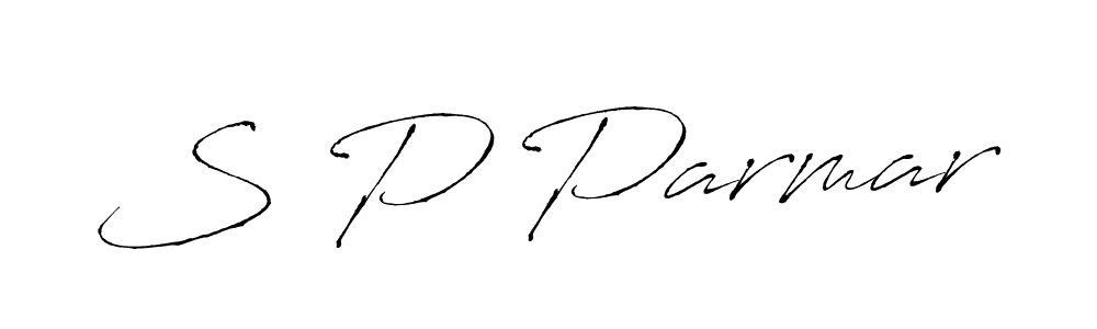 How to make S P Parmar name signature. Use Antro_Vectra style for creating short signs online. This is the latest handwritten sign. S P Parmar signature style 6 images and pictures png