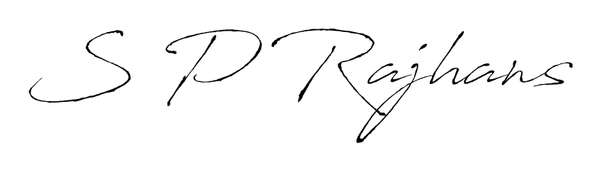 A timeless handwritten aesthetic for S P Rajhans. The Antro_Vectra font gives your signature a handcrafted feel with natural curves. S P Rajhans signature style 6 images and pictures png