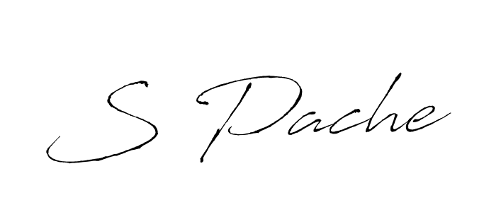 S Pache stylish signature style. Best Handwritten Sign (Antro_Vectra) for my name. Handwritten Signature Collection Ideas for my name S Pache. S Pache signature style 6 images and pictures png