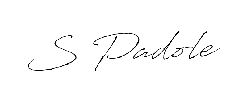 How to make S Padole signature? Antro_Vectra is a professional autograph style. Create handwritten signature for S Padole name. S Padole signature style 6 images and pictures png