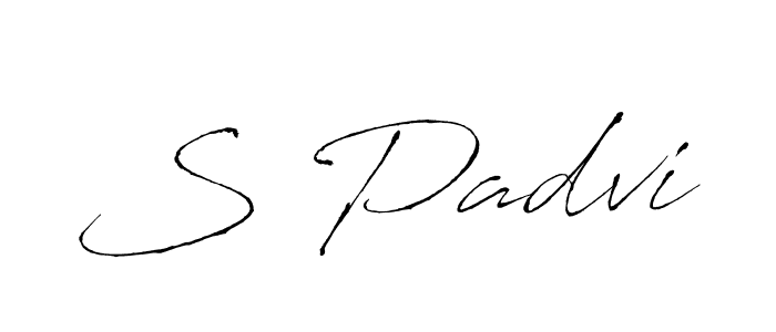 Design your own signature with our free online signature maker. With this signature software, you can create a handwritten (Antro_Vectra) signature for name S Padvi. S Padvi signature style 6 images and pictures png
