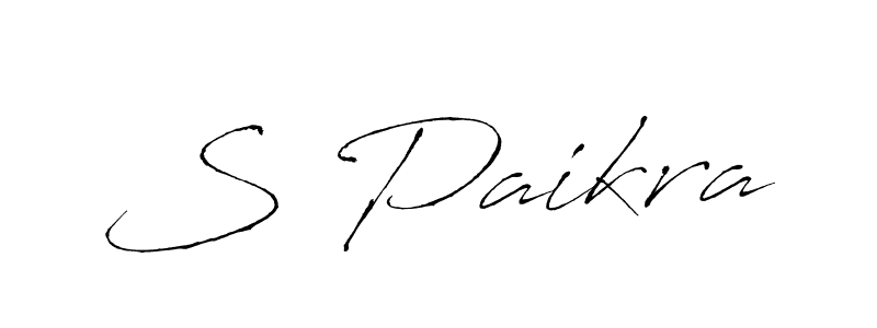 Similarly Antro_Vectra is the best handwritten signature design. Signature creator online .You can use it as an online autograph creator for name S Paikra. S Paikra signature style 6 images and pictures png