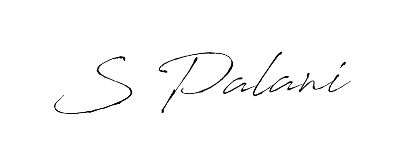 How to make S Palani name signature. Use Antro_Vectra style for creating short signs online. This is the latest handwritten sign. S Palani signature style 6 images and pictures png
