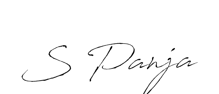 Similarly Antro_Vectra is the best handwritten signature design. Signature creator online .You can use it as an online autograph creator for name S Panja. S Panja signature style 6 images and pictures png