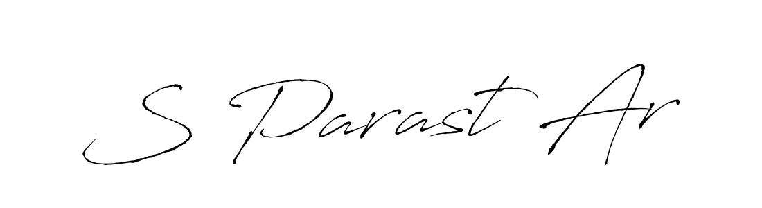 The best way (Antro_Vectra) to make a short signature is to pick only two or three words in your name. The name S Parast Ar include a total of six letters. For converting this name. S Parast Ar signature style 6 images and pictures png