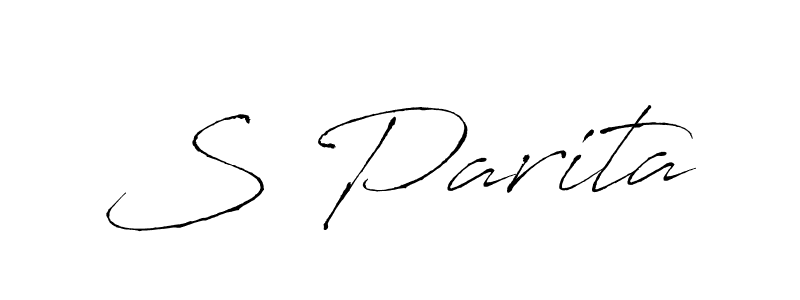 How to make S Parita signature? Antro_Vectra is a professional autograph style. Create handwritten signature for S Parita name. S Parita signature style 6 images and pictures png