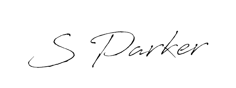S Parker stylish signature style. Best Handwritten Sign (Antro_Vectra) for my name. Handwritten Signature Collection Ideas for my name S Parker. S Parker signature style 6 images and pictures png