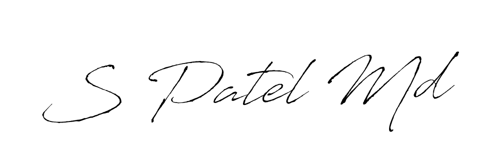 if you are searching for the best signature style for your name S Patel Md. so please give up your signature search. here we have designed multiple signature styles  using Antro_Vectra. S Patel Md signature style 6 images and pictures png