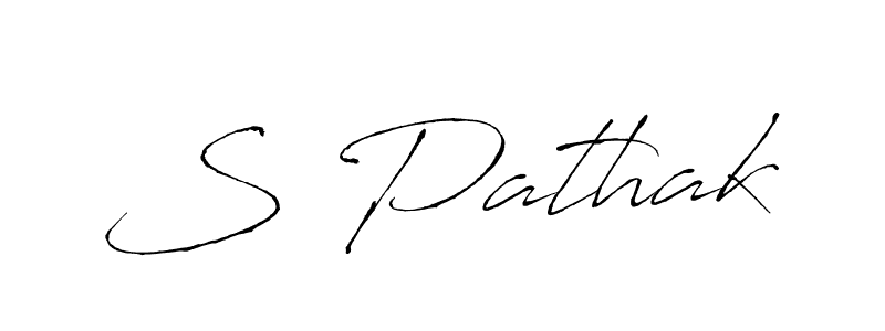 S Pathak stylish signature style. Best Handwritten Sign (Antro_Vectra) for my name. Handwritten Signature Collection Ideas for my name S Pathak. S Pathak signature style 6 images and pictures png