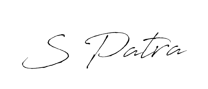 The best way (Antro_Vectra) to make a short signature is to pick only two or three words in your name. The name S Patra include a total of six letters. For converting this name. S Patra signature style 6 images and pictures png