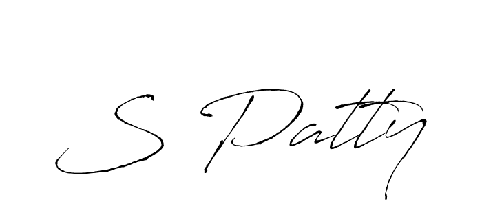 Design your own signature with our free online signature maker. With this signature software, you can create a handwritten (Antro_Vectra) signature for name S Patty. S Patty signature style 6 images and pictures png