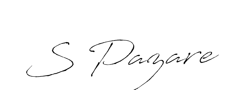 How to make S Pazare signature? Antro_Vectra is a professional autograph style. Create handwritten signature for S Pazare name. S Pazare signature style 6 images and pictures png