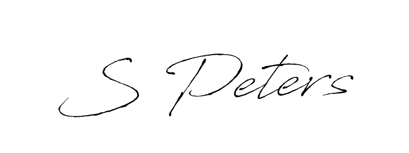 Create a beautiful signature design for name S Peters. With this signature (Antro_Vectra) fonts, you can make a handwritten signature for free. S Peters signature style 6 images and pictures png