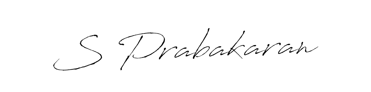 The best way (Antro_Vectra) to make a short signature is to pick only two or three words in your name. The name S Prabakaran include a total of six letters. For converting this name. S Prabakaran signature style 6 images and pictures png