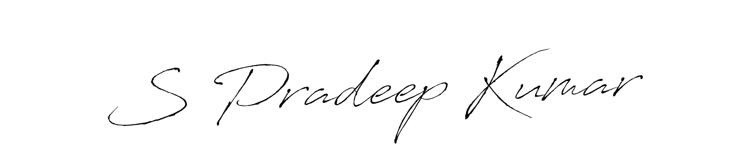 This is the best signature style for the S Pradeep Kumar name. Also you like these signature font (Antro_Vectra). Mix name signature. S Pradeep Kumar signature style 6 images and pictures png