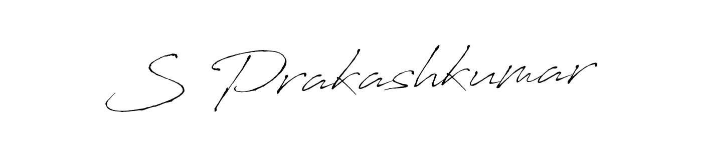 How to make S Prakashkumar name signature. Use Antro_Vectra style for creating short signs online. This is the latest handwritten sign. S Prakashkumar signature style 6 images and pictures png