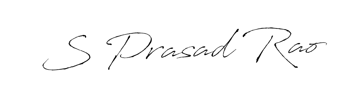 You should practise on your own different ways (Antro_Vectra) to write your name (S Prasad Rao) in signature. don't let someone else do it for you. S Prasad Rao signature style 6 images and pictures png