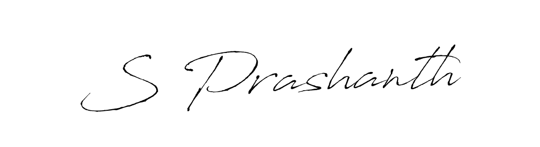 The best way (Antro_Vectra) to make a short signature is to pick only two or three words in your name. The name S Prashanth include a total of six letters. For converting this name. S Prashanth signature style 6 images and pictures png