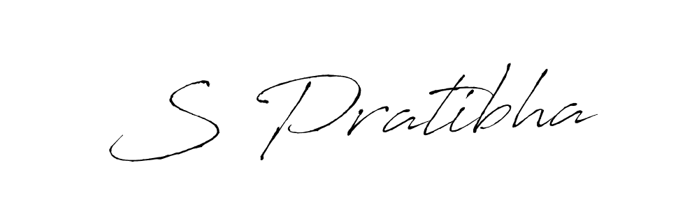 Use a signature maker to create a handwritten signature online. With this signature software, you can design (Antro_Vectra) your own signature for name S Pratibha. S Pratibha signature style 6 images and pictures png