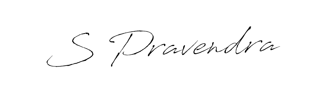 S Pravendra stylish signature style. Best Handwritten Sign (Antro_Vectra) for my name. Handwritten Signature Collection Ideas for my name S Pravendra. S Pravendra signature style 6 images and pictures png