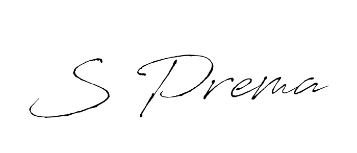 Create a beautiful signature design for name S Prema. With this signature (Antro_Vectra) fonts, you can make a handwritten signature for free. S Prema signature style 6 images and pictures png