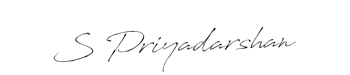 Also You can easily find your signature by using the search form. We will create S Priyadarshan name handwritten signature images for you free of cost using Antro_Vectra sign style. S Priyadarshan signature style 6 images and pictures png