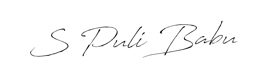 Similarly Antro_Vectra is the best handwritten signature design. Signature creator online .You can use it as an online autograph creator for name S Puli Babu. S Puli Babu signature style 6 images and pictures png