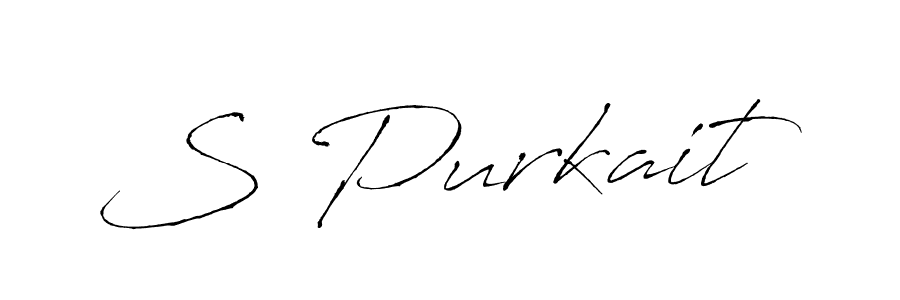 How to make S Purkait signature? Antro_Vectra is a professional autograph style. Create handwritten signature for S Purkait name. S Purkait signature style 6 images and pictures png