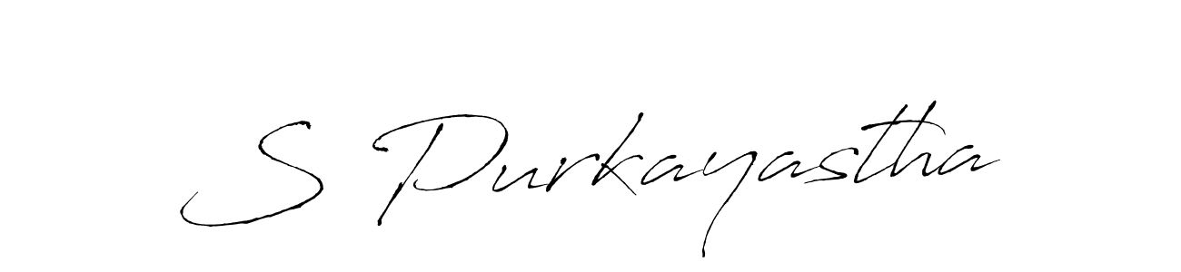 S Purkayastha stylish signature style. Best Handwritten Sign (Antro_Vectra) for my name. Handwritten Signature Collection Ideas for my name S Purkayastha. S Purkayastha signature style 6 images and pictures png