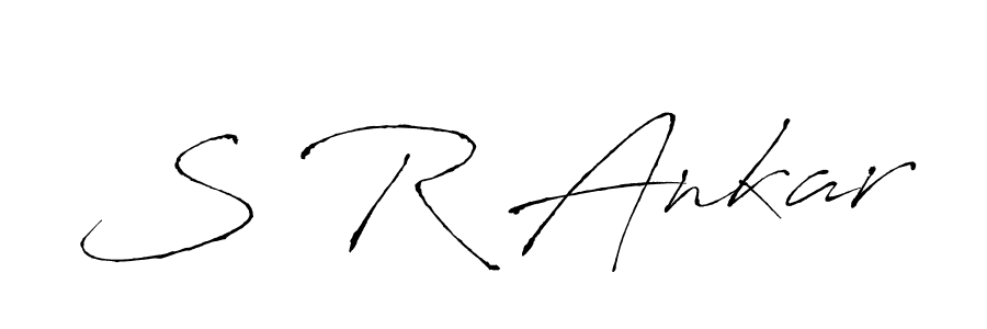 Create a beautiful signature design for name S R Ankar. With this signature (Antro_Vectra) fonts, you can make a handwritten signature for free. S R Ankar signature style 6 images and pictures png