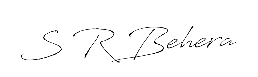 You should practise on your own different ways (Antro_Vectra) to write your name (S R Behera) in signature. don't let someone else do it for you. S R Behera signature style 6 images and pictures png