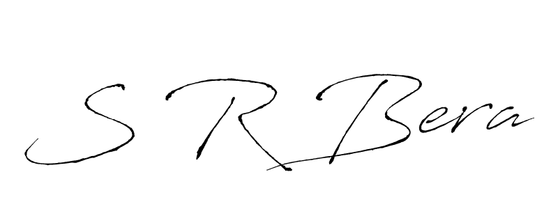 How to make S R Bera signature? Antro_Vectra is a professional autograph style. Create handwritten signature for S R Bera name. S R Bera signature style 6 images and pictures png