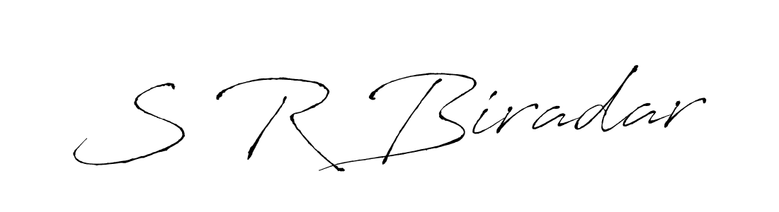 Antro_Vectra is a professional signature style that is perfect for those who want to add a touch of class to their signature. It is also a great choice for those who want to make their signature more unique. Get S R Biradar name to fancy signature for free. S R Biradar signature style 6 images and pictures png
