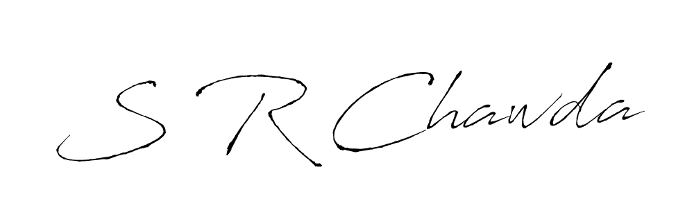Similarly Antro_Vectra is the best handwritten signature design. Signature creator online .You can use it as an online autograph creator for name S R Chawda. S R Chawda signature style 6 images and pictures png