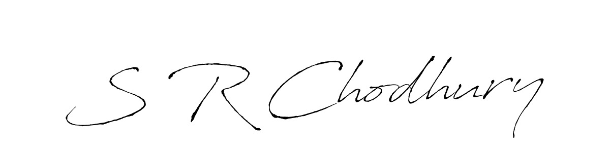 Create a beautiful signature design for name S R Chodhury. With this signature (Antro_Vectra) fonts, you can make a handwritten signature for free. S R Chodhury signature style 6 images and pictures png