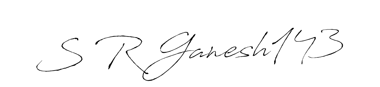 Also You can easily find your signature by using the search form. We will create S R Ganesh143 name handwritten signature images for you free of cost using Antro_Vectra sign style. S R Ganesh143 signature style 6 images and pictures png