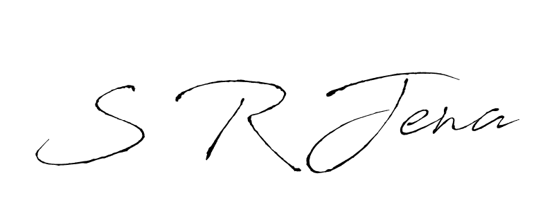 Use a signature maker to create a handwritten signature online. With this signature software, you can design (Antro_Vectra) your own signature for name S R Jena. S R Jena signature style 6 images and pictures png