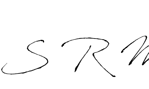 You should practise on your own different ways (Antro_Vectra) to write your name (S R M) in signature. don't let someone else do it for you. S R M signature style 6 images and pictures png