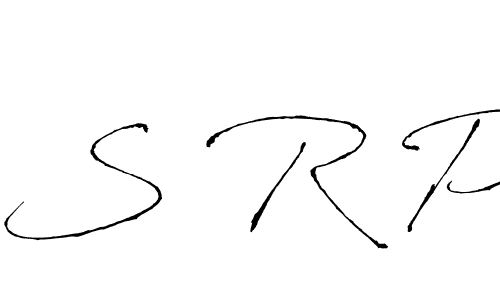 Make a beautiful signature design for name S R P. With this signature (Antro_Vectra) style, you can create a handwritten signature for free. S R P signature style 6 images and pictures png