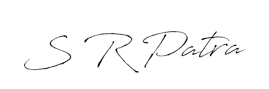 Make a beautiful signature design for name S R Patra. With this signature (Antro_Vectra) style, you can create a handwritten signature for free. S R Patra signature style 6 images and pictures png