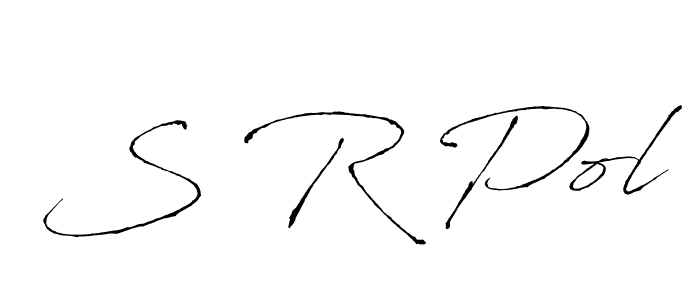 The best way (Antro_Vectra) to make a short signature is to pick only two or three words in your name. The name S R Pol include a total of six letters. For converting this name. S R Pol signature style 6 images and pictures png