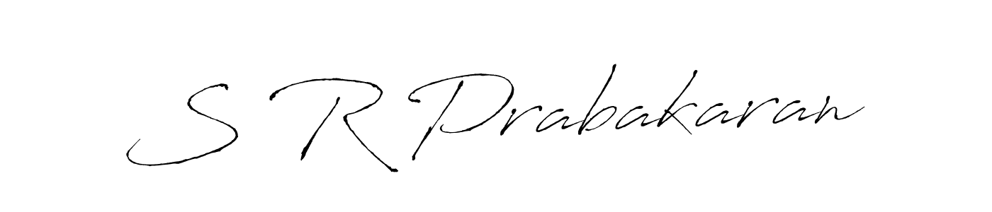 How to make S R Prabakaran signature? Antro_Vectra is a professional autograph style. Create handwritten signature for S R Prabakaran name. S R Prabakaran signature style 6 images and pictures png
