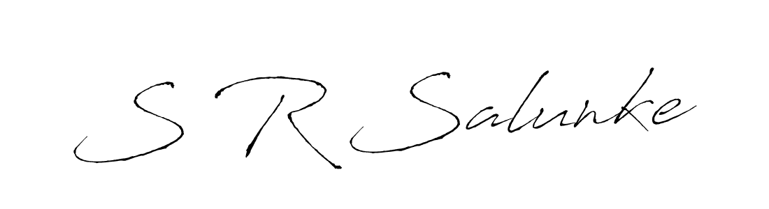 You should practise on your own different ways (Antro_Vectra) to write your name (S R Salunke) in signature. don't let someone else do it for you. S R Salunke signature style 6 images and pictures png