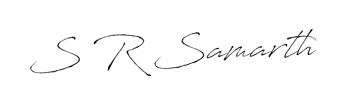 Also You can easily find your signature by using the search form. We will create S R Samarth name handwritten signature images for you free of cost using Antro_Vectra sign style. S R Samarth signature style 6 images and pictures png